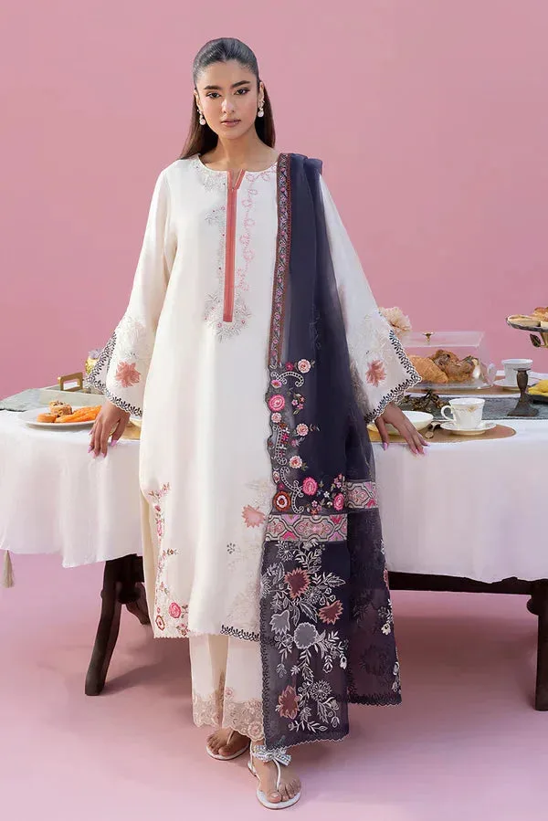 Lyana Eid Edit'26 Ivory Organza – view 1 – Poshaq