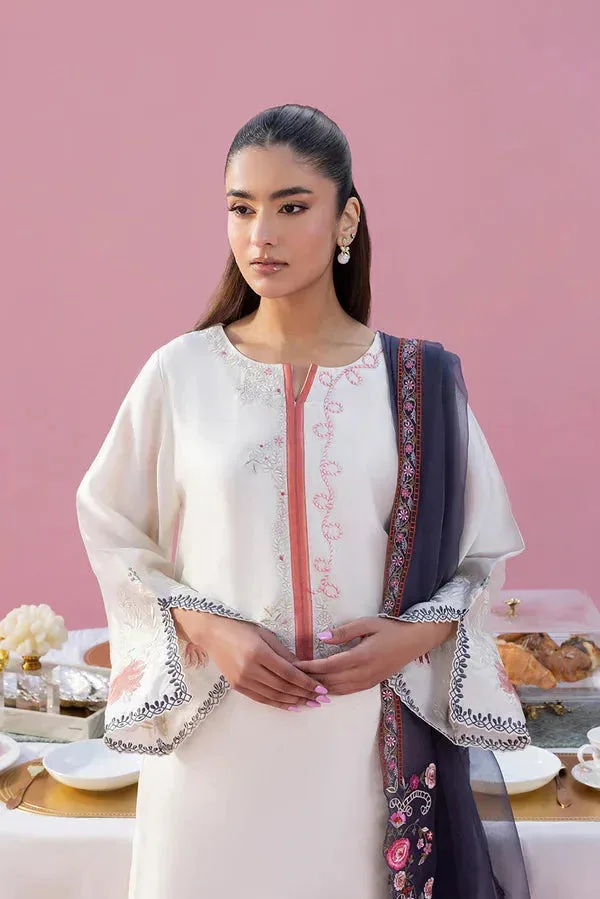 Lyana Eid Edit'26 Ivory Organza – view 2 – Poshaq