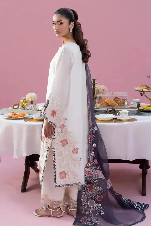 Lyana Eid Edit'26 Ivory Organza – view 4 – Poshaq