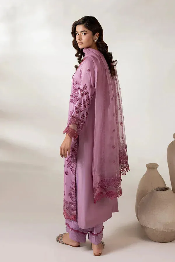 Lyana Eid Edit'26 Lilac Raw Silk – view 3 – Poshaq