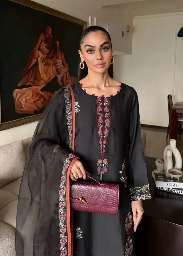 Lyana Eid Edit'26 Black Organza – view 2 – Poshaq