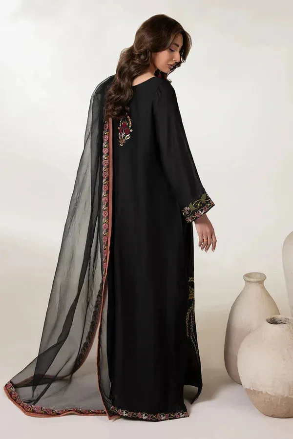 Lyana Eid Edit'26 Black Organza – view 3 – Poshaq