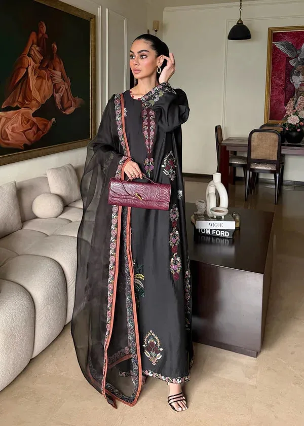 Lyana Eid Edit'26 Black Organza – view 4 – Poshaq