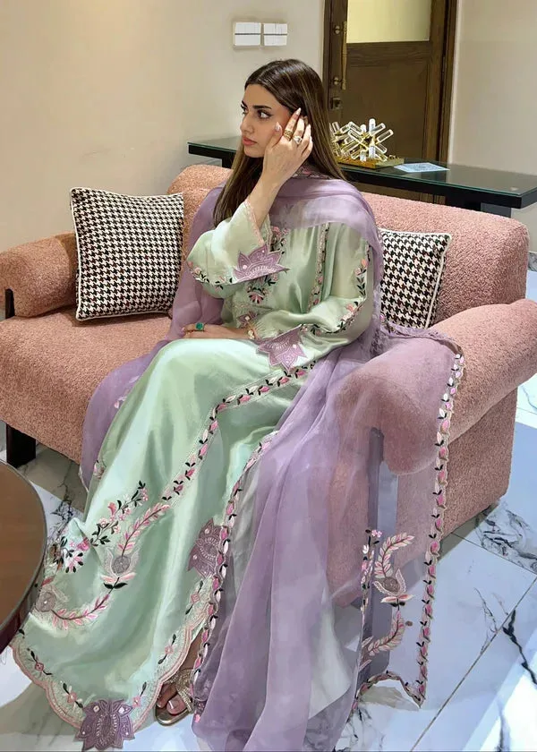 Lyana Eid Edit'26 Green Organza – view 2 – Poshaq