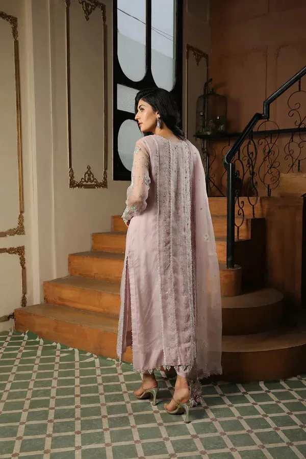 Baad E Saba Pink Organza – view 3 – Poshaq