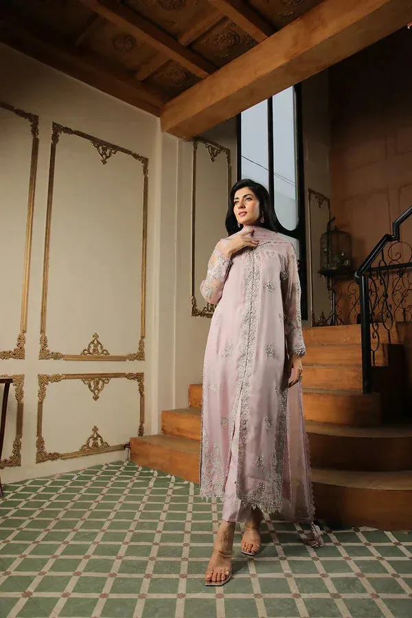 Baad E Saba Pink Organza – view 4 – Poshaq