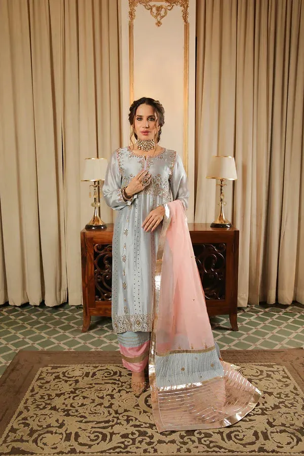 Baad E Saba Pink Silk – view 1 – Poshaq