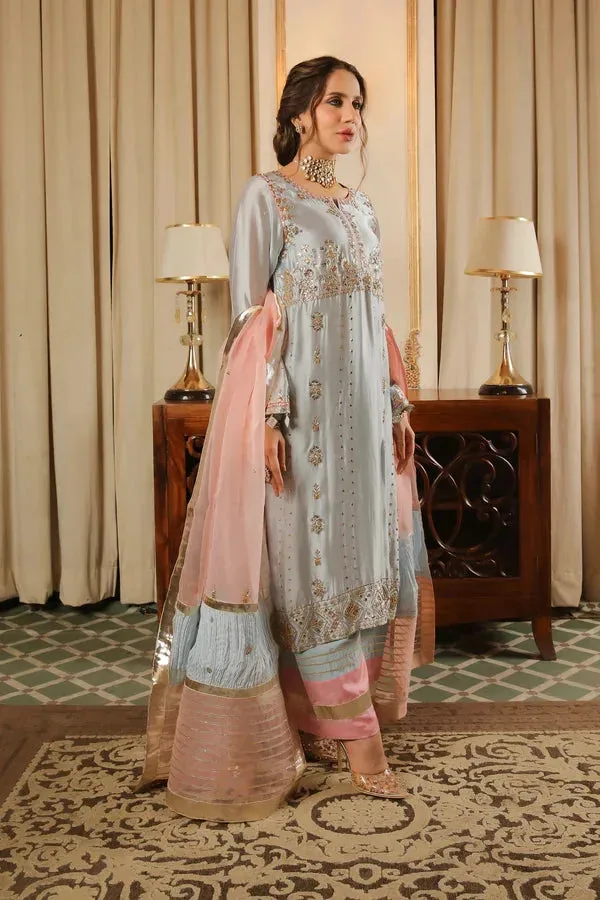 Baad E Saba Pink Silk – view 2 – Poshaq