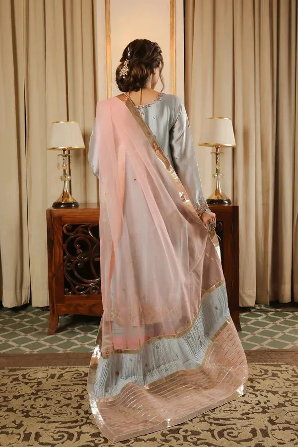 Baad E Saba Pink Silk – view 4 – Poshaq