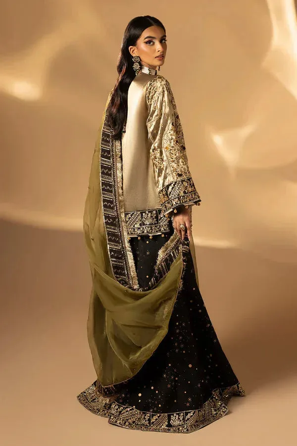 Tabeer Black Raw Silk – view 2 – Poshaq