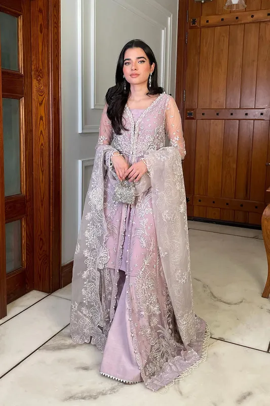 Purple Raw Silk – view 1 – Poshaq