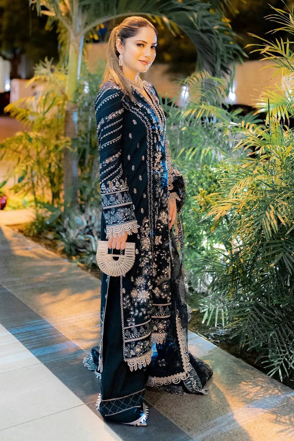 Blue Raw Silk – view 1 – Poshaq