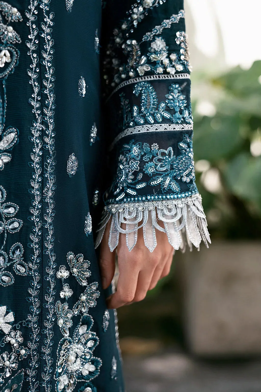 Blue Raw Silk – view 12 – Poshaq