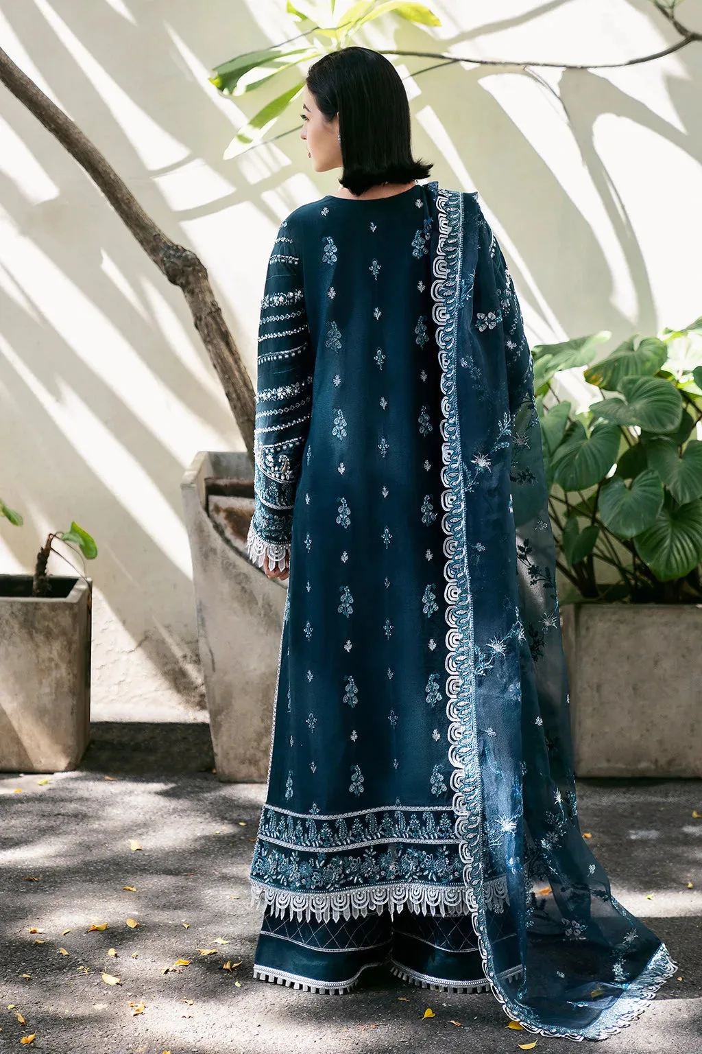 Blue Raw Silk – view 13 – Poshaq