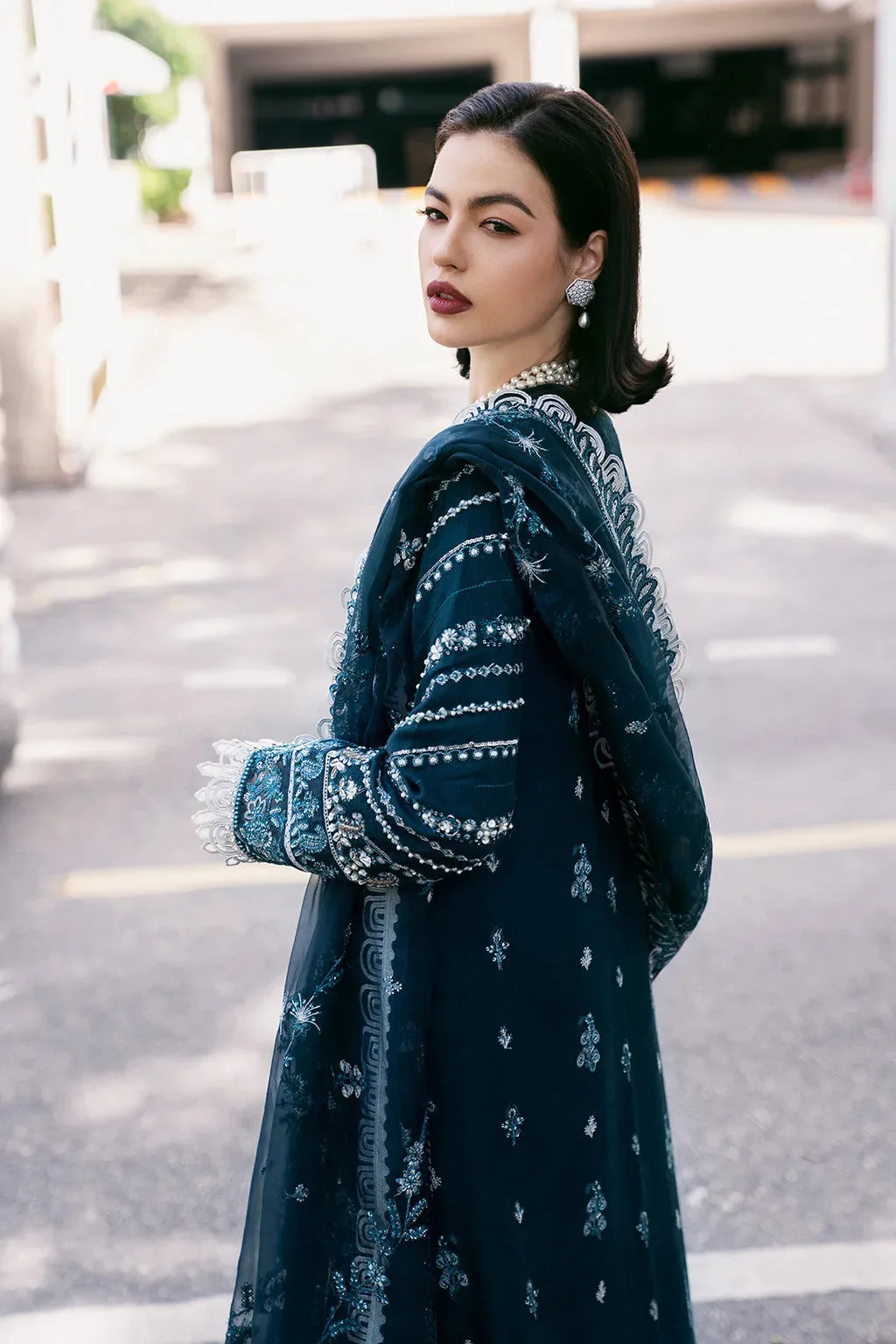 Blue Raw Silk – view 14 – Poshaq