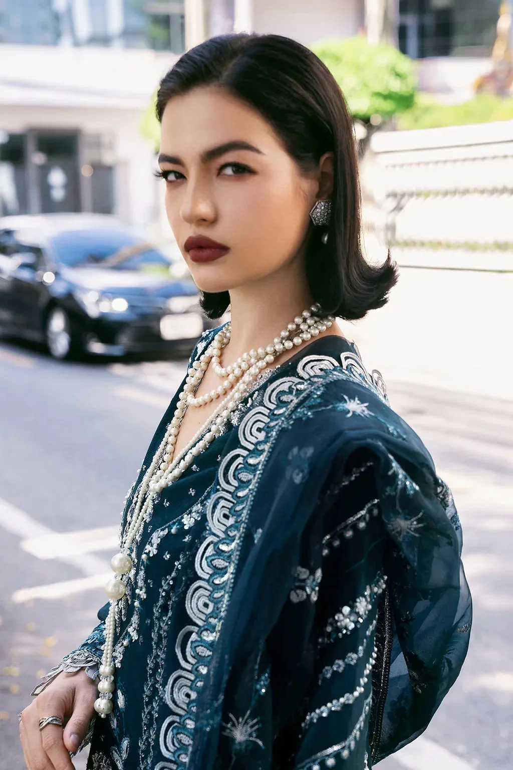 Blue Raw Silk – view 15 – Poshaq