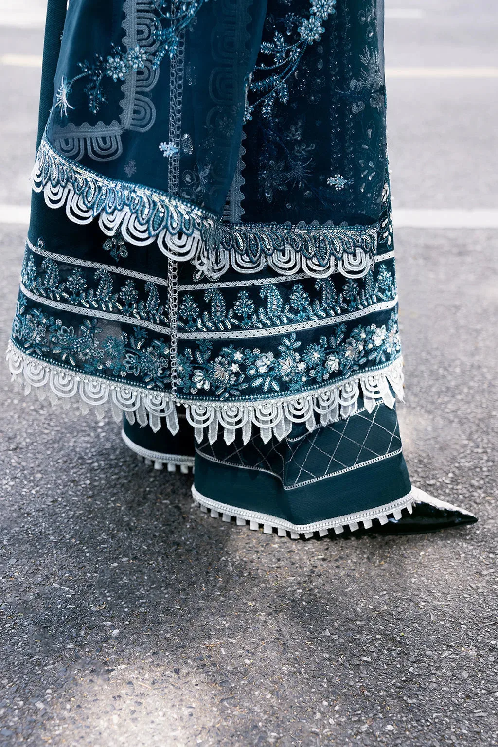 Blue Raw Silk – view 16 – Poshaq
