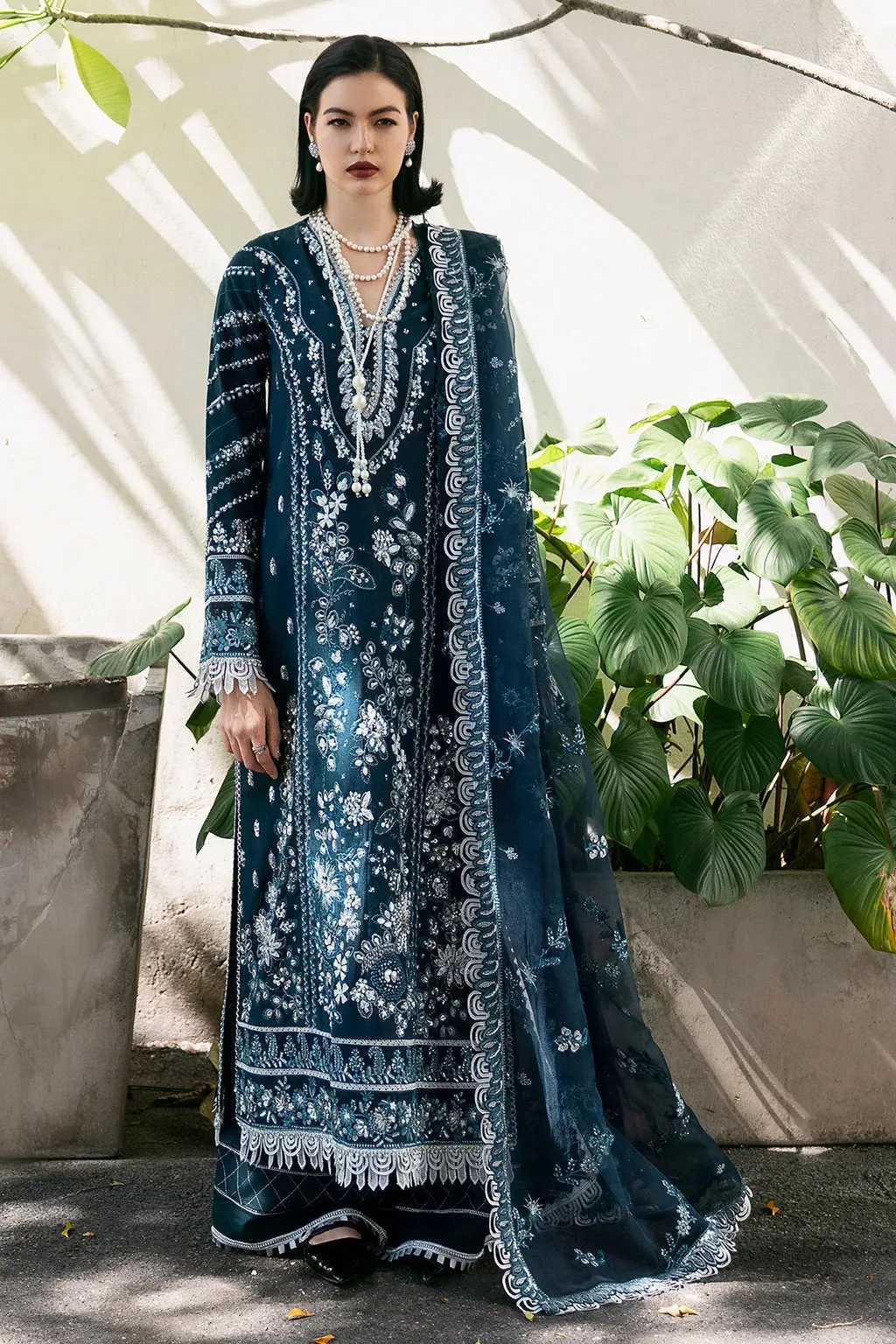 Blue Raw Silk – view 18 – Poshaq