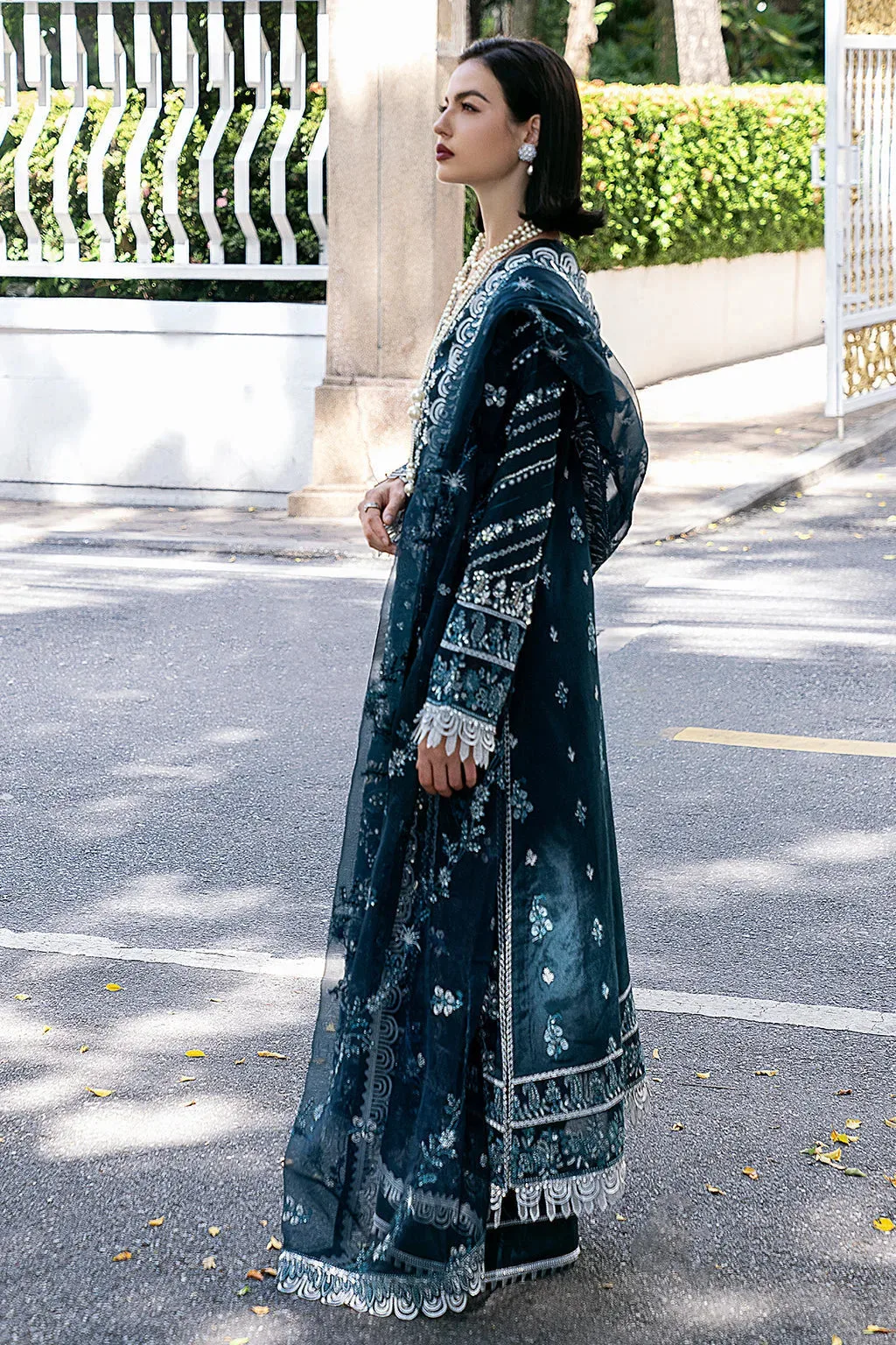 Blue Raw Silk – view 7 – Poshaq