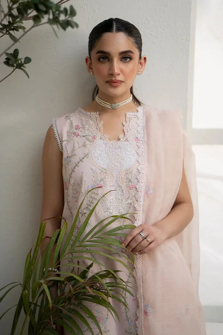 Luxe Eid Lawn 24 Pink Organza – view 3 – Poshaq