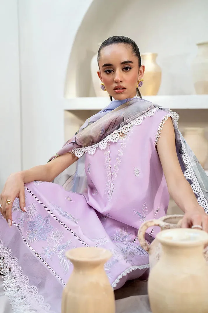 Luxe Eid Lawn 24 Lilac Organza – view 5 – Poshaq
