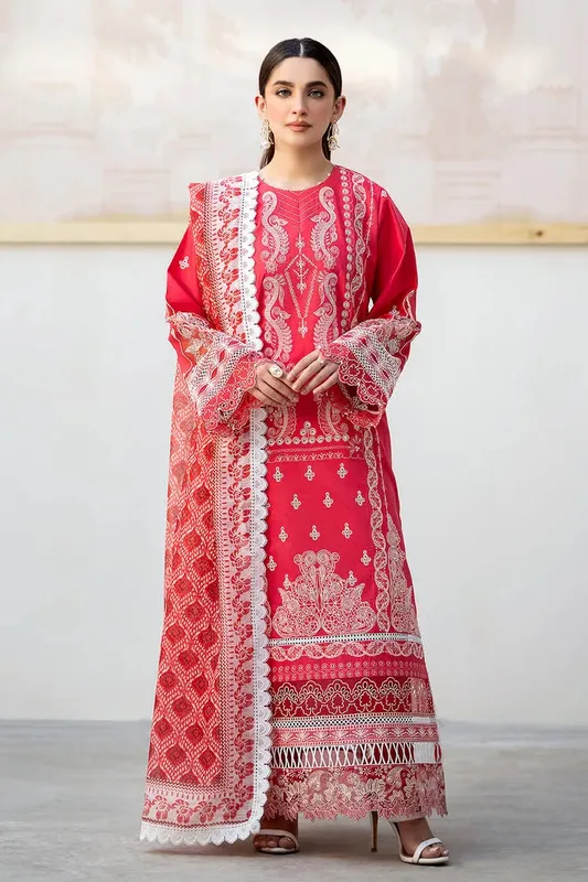 Luxe Eid Lawn 24 Organza – view 1 – Poshaq