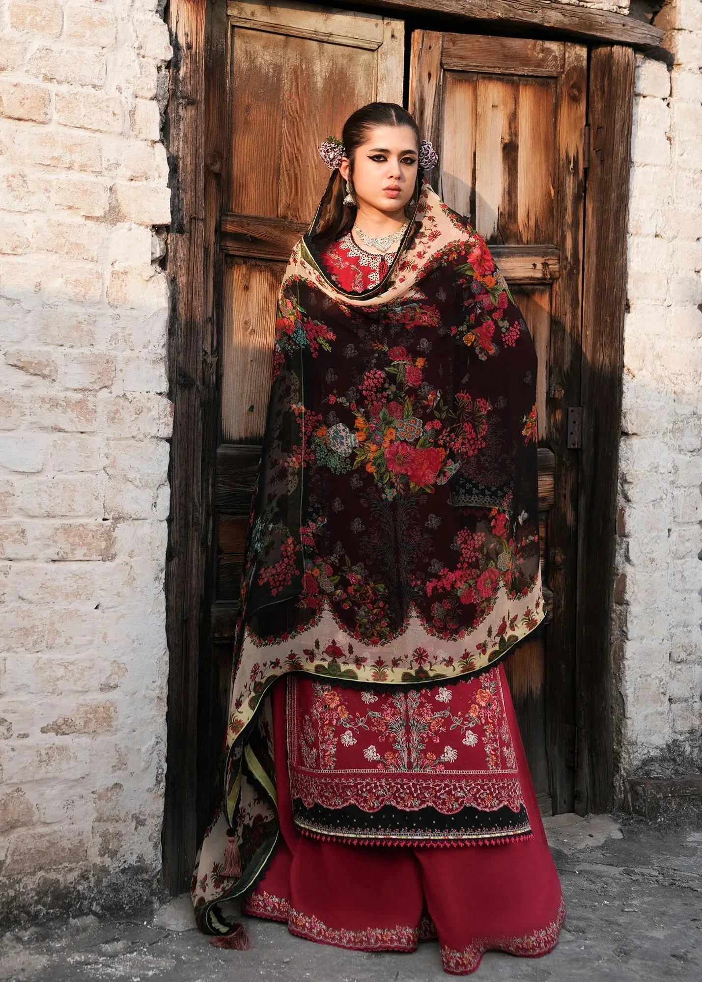 Red Chiffon – view 6 – Poshaq