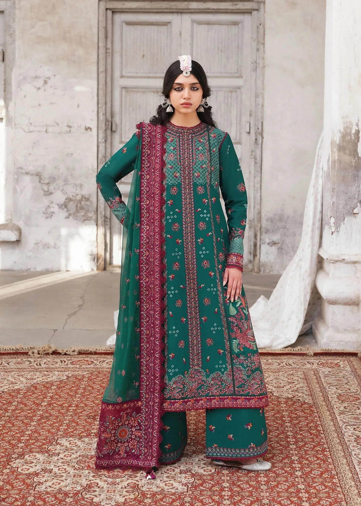 Green Chiffon – view 1 – Poshaq