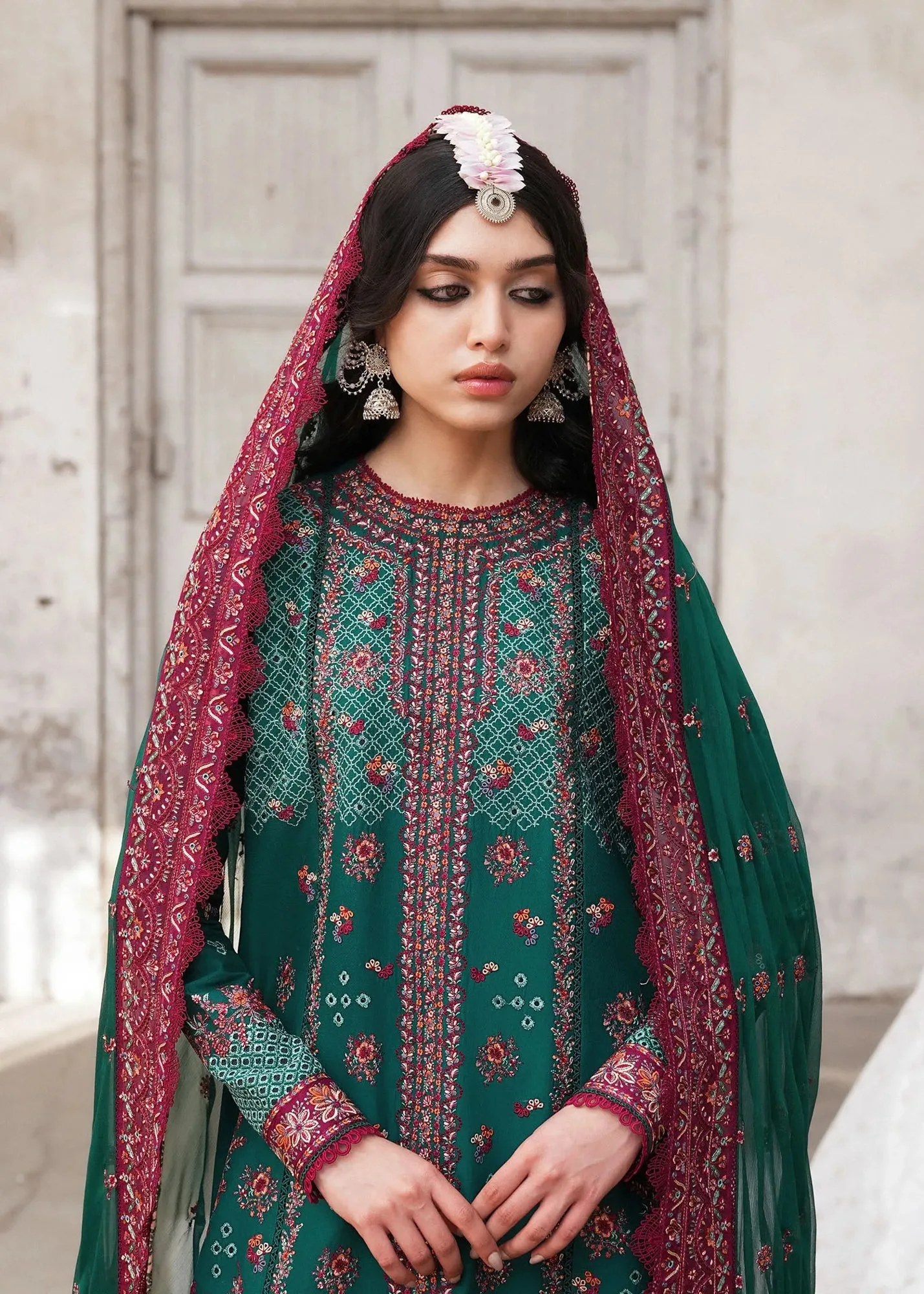 Green Chiffon – view 2 – Poshaq
