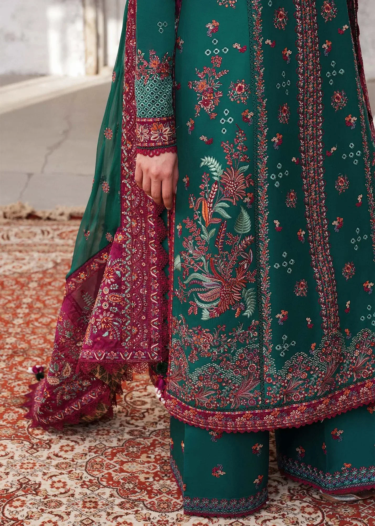 Green Chiffon – view 3 – Poshaq