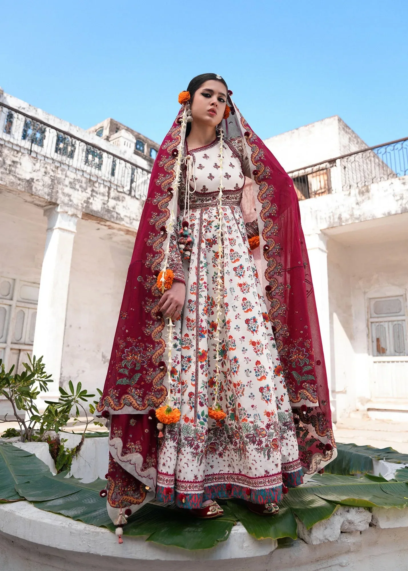 Maroon Organza – view 1 – Poshaq
