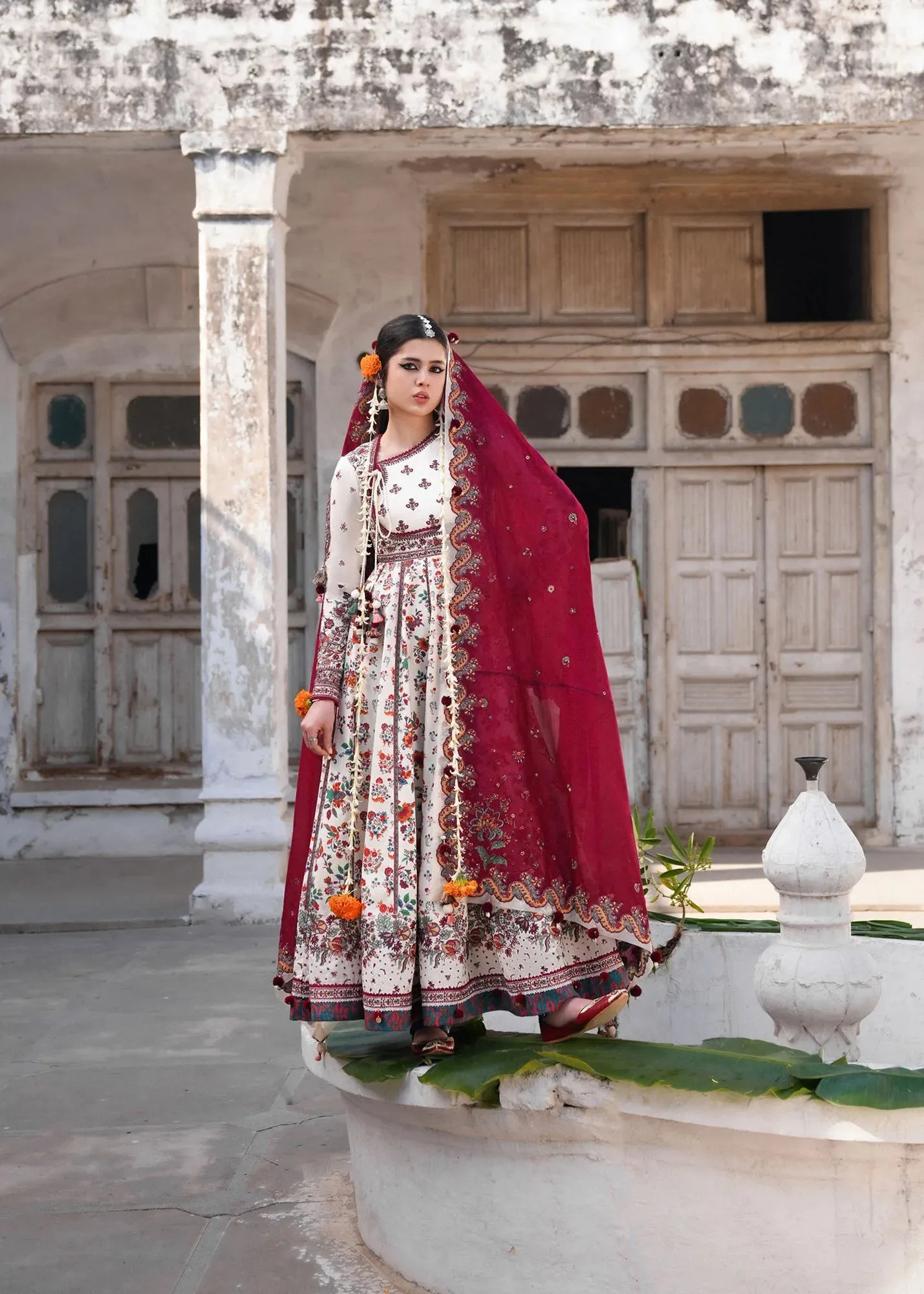 Maroon Organza – view 5 – Poshaq