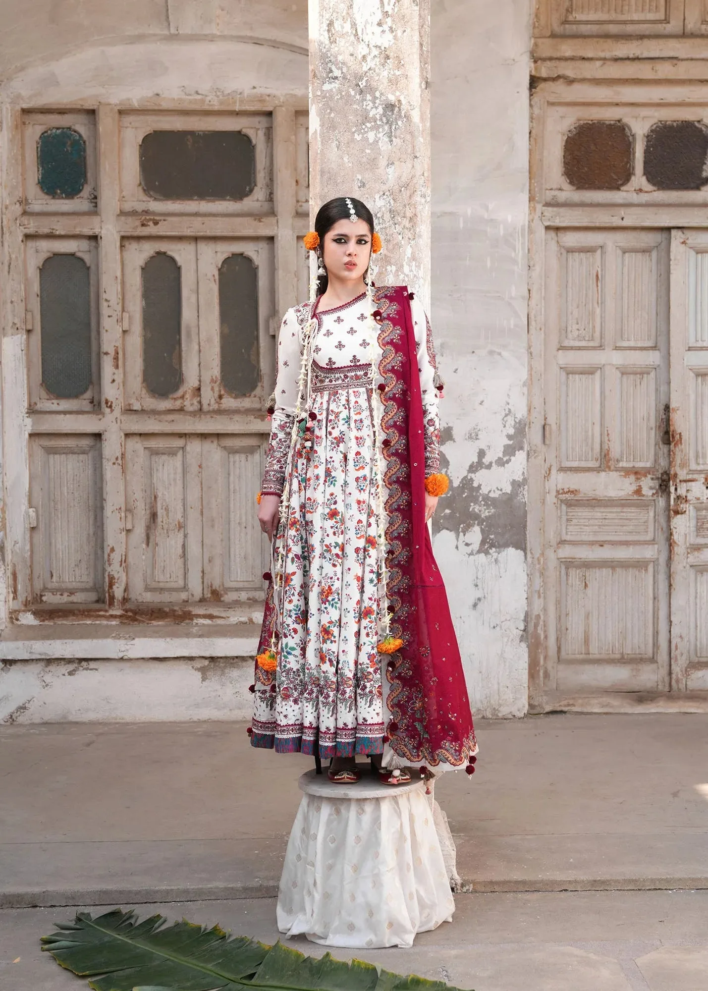 Maroon Organza – view 6 – Poshaq