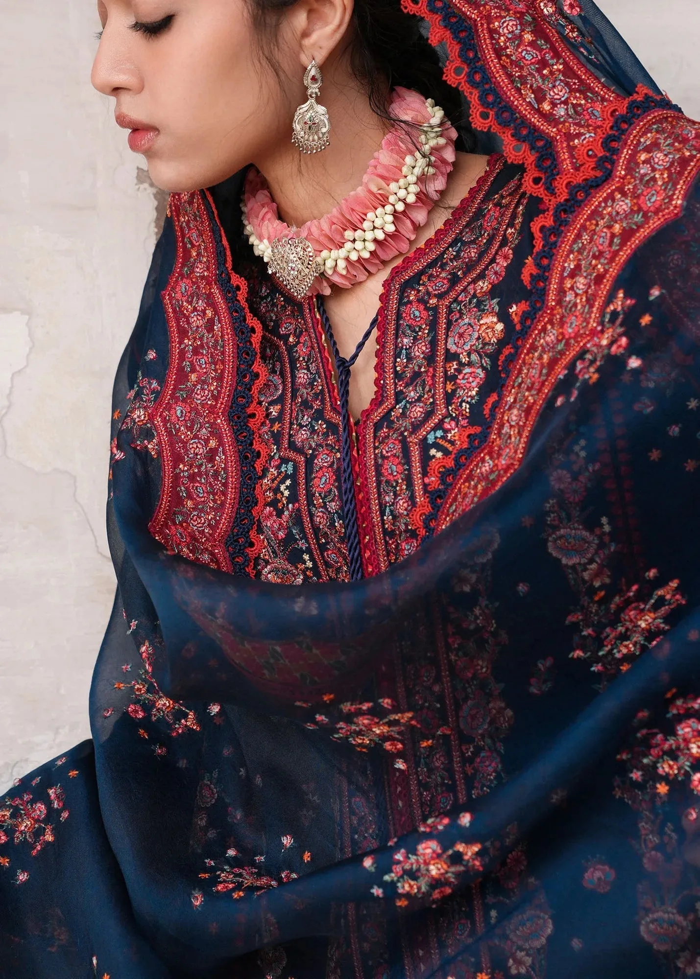 Blue Organza – view 3 – Poshaq