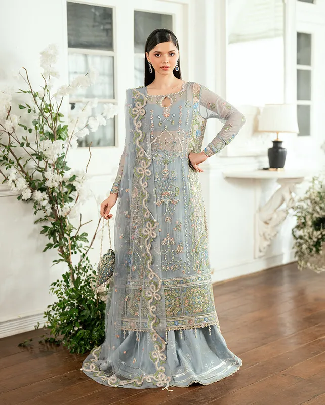 Silver Organza – view 1 – Poshaq