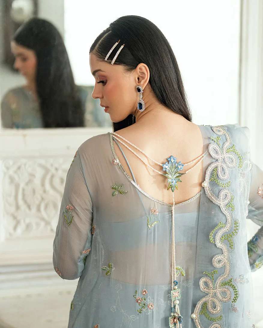 Silver Organza – view 6 – Poshaq
