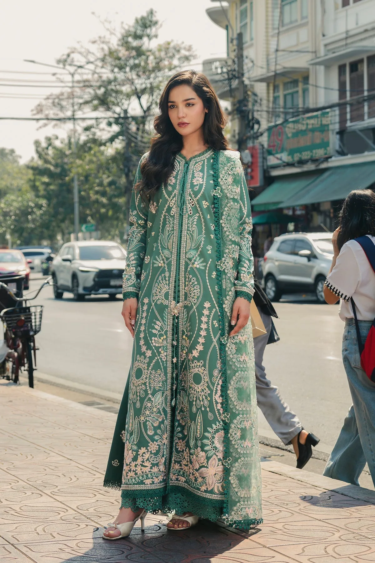 Green Organza – view 1 – Poshaq