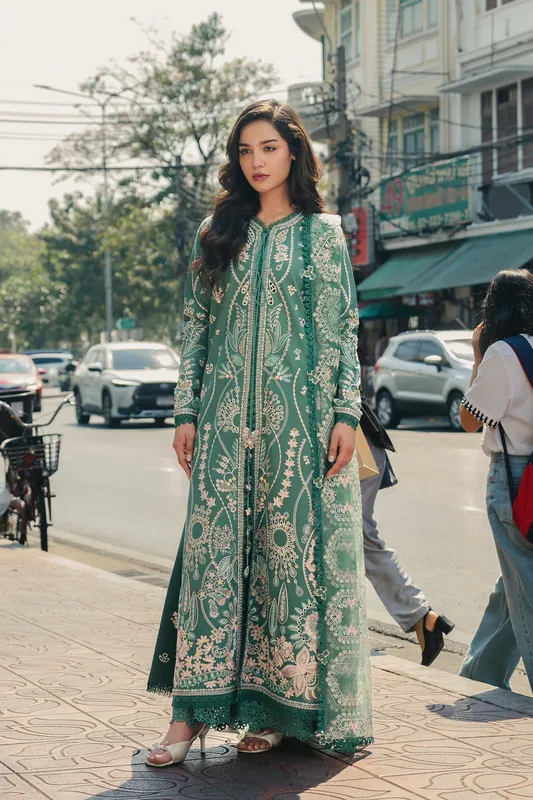 Green Organza – view 1 – Poshaq