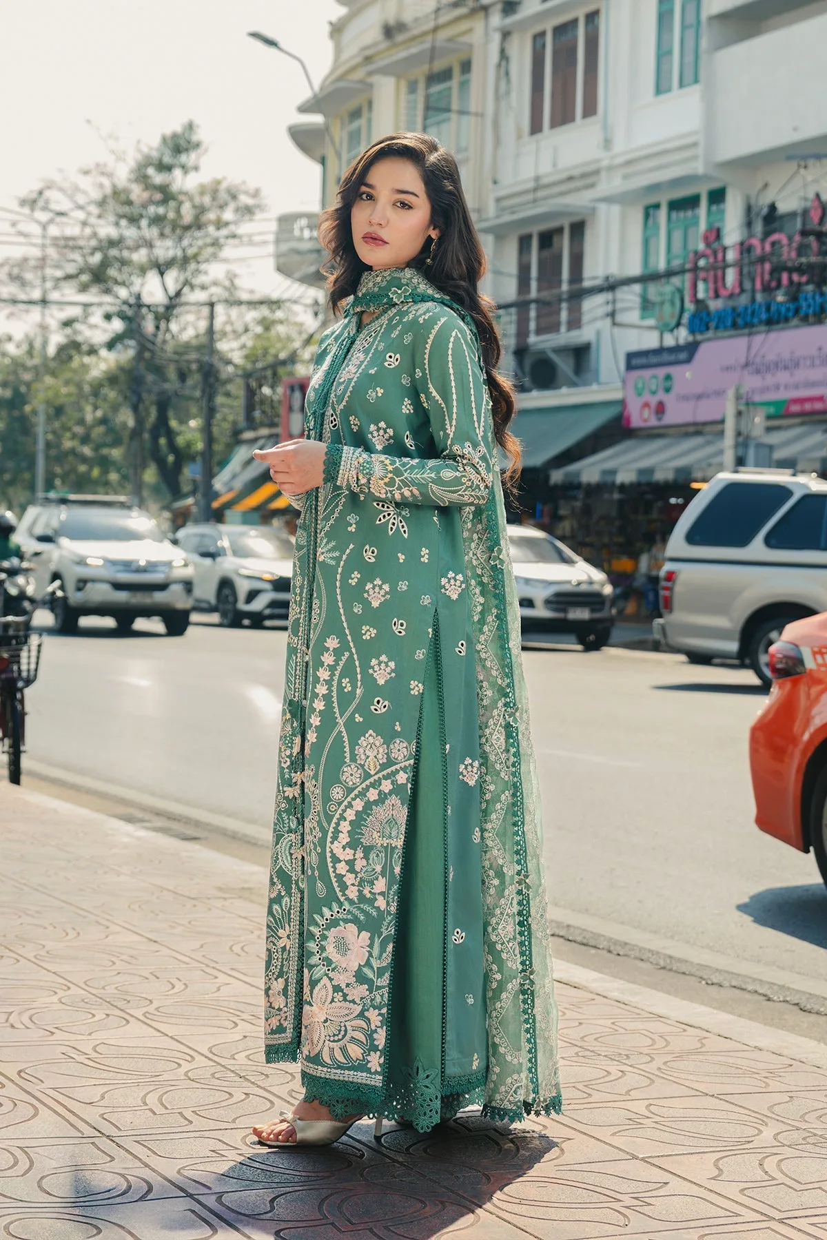 Green Organza – view 4 – Poshaq