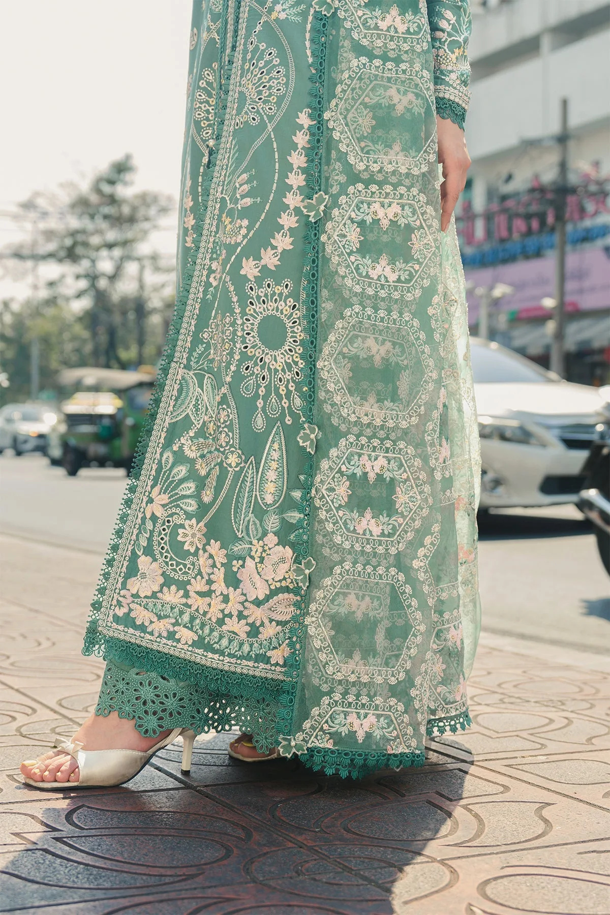 Green Organza – view 5 – Poshaq
