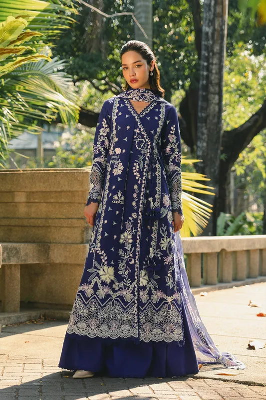 Blue Chiffon – view 1 – Poshaq