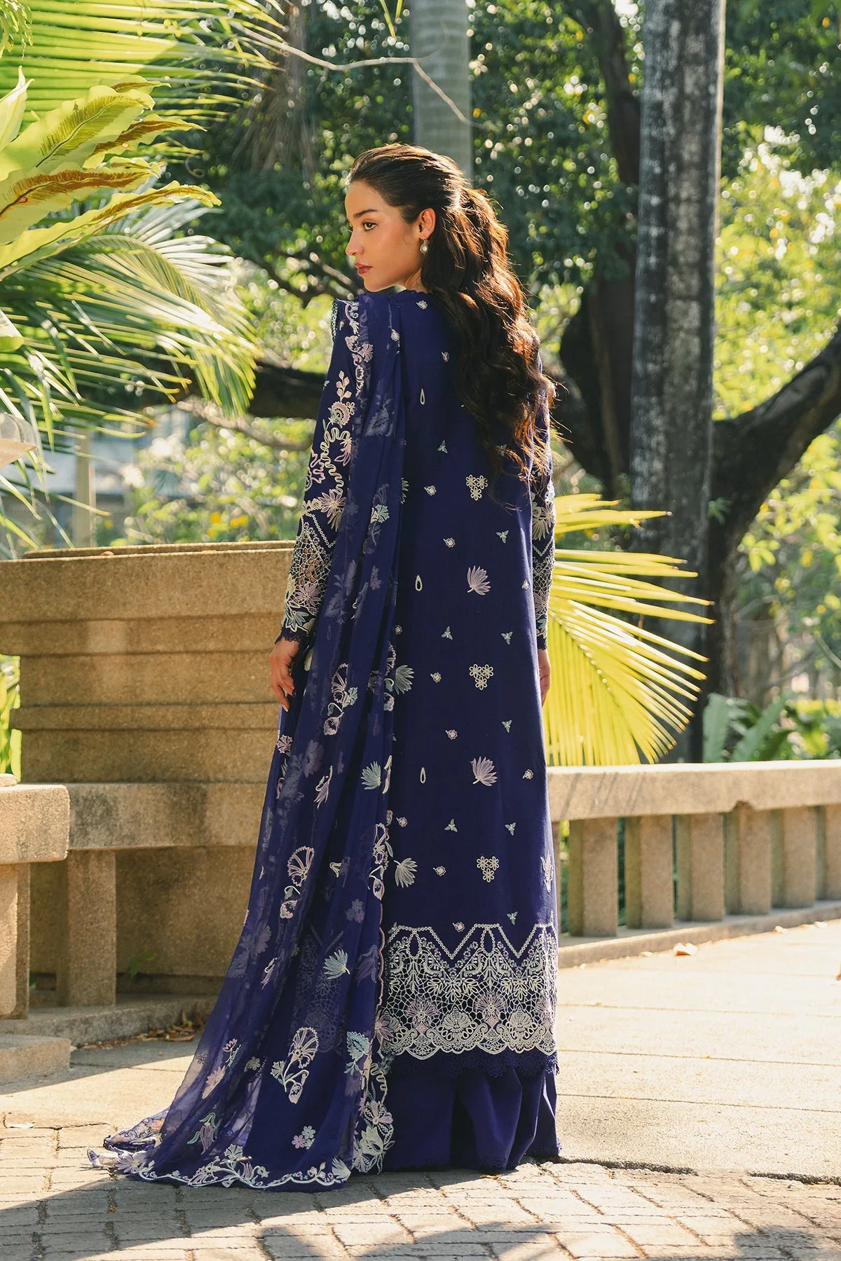 Blue Chiffon – view 2 – Poshaq
