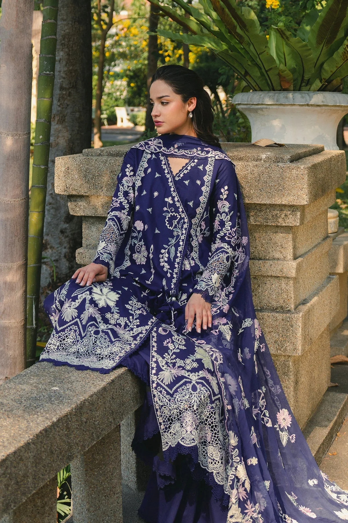 Blue Chiffon – view 5 – Poshaq