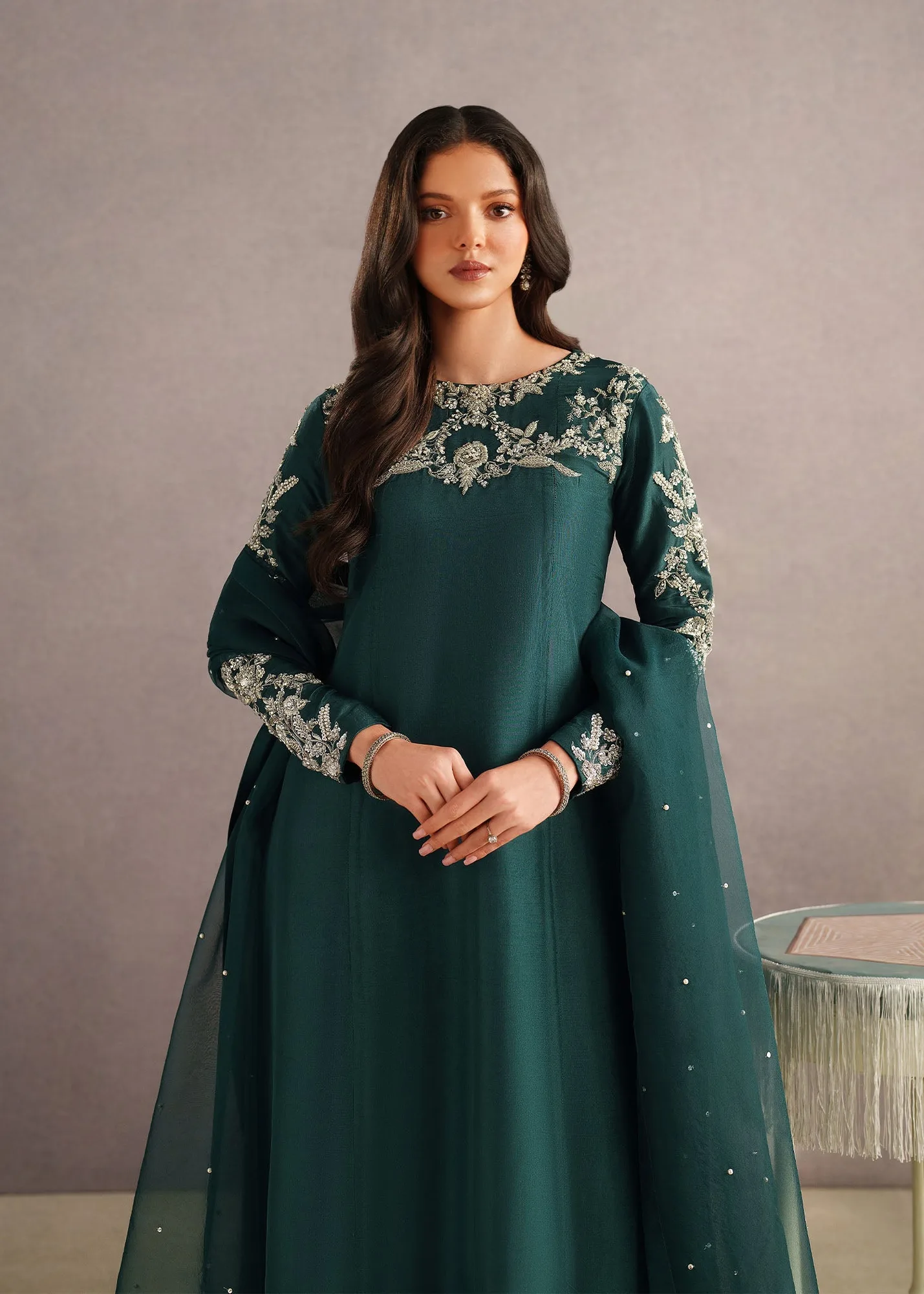 Silver Organza – view 2 – Poshaq