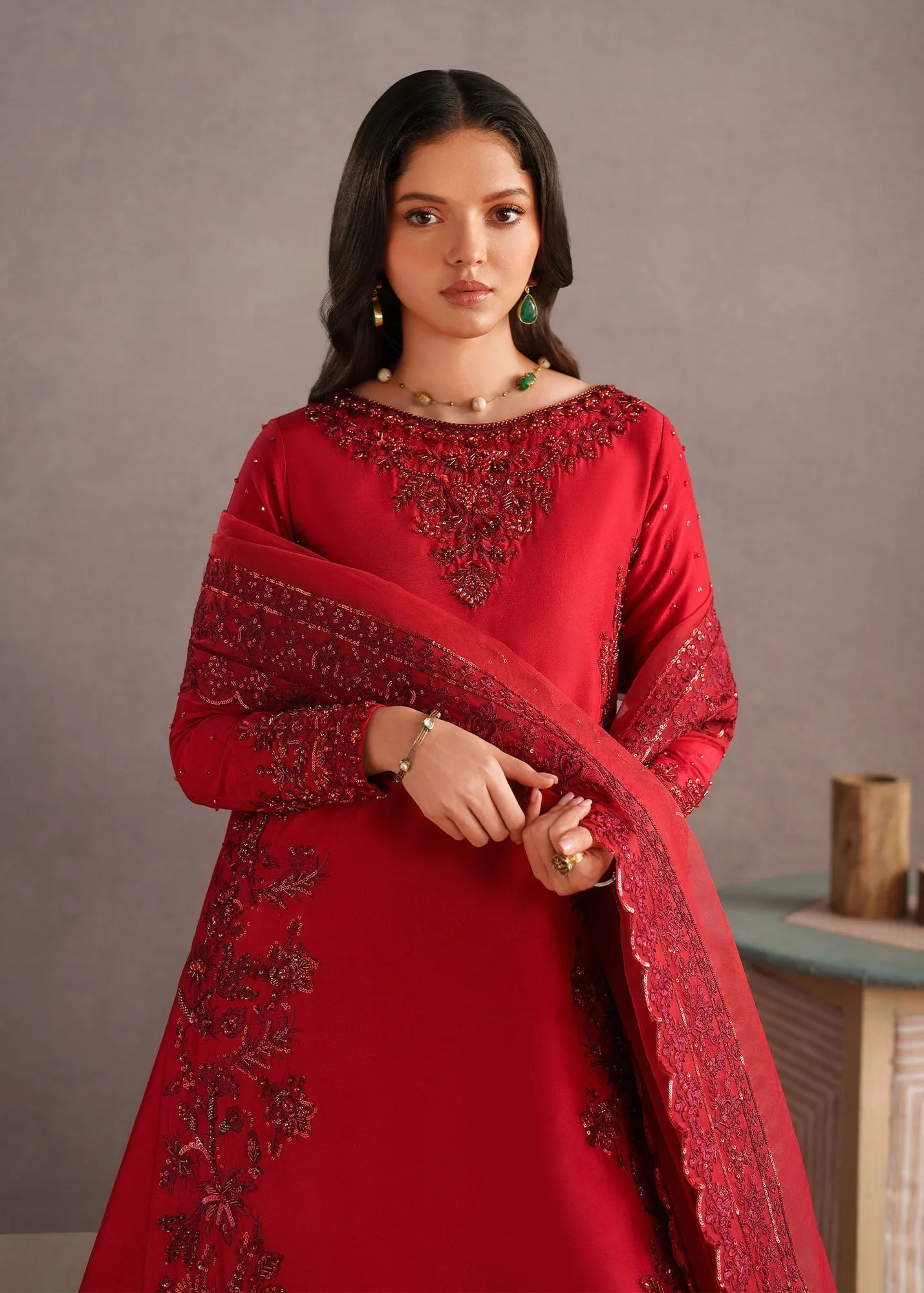 Red Organza – view 2 – Poshaq