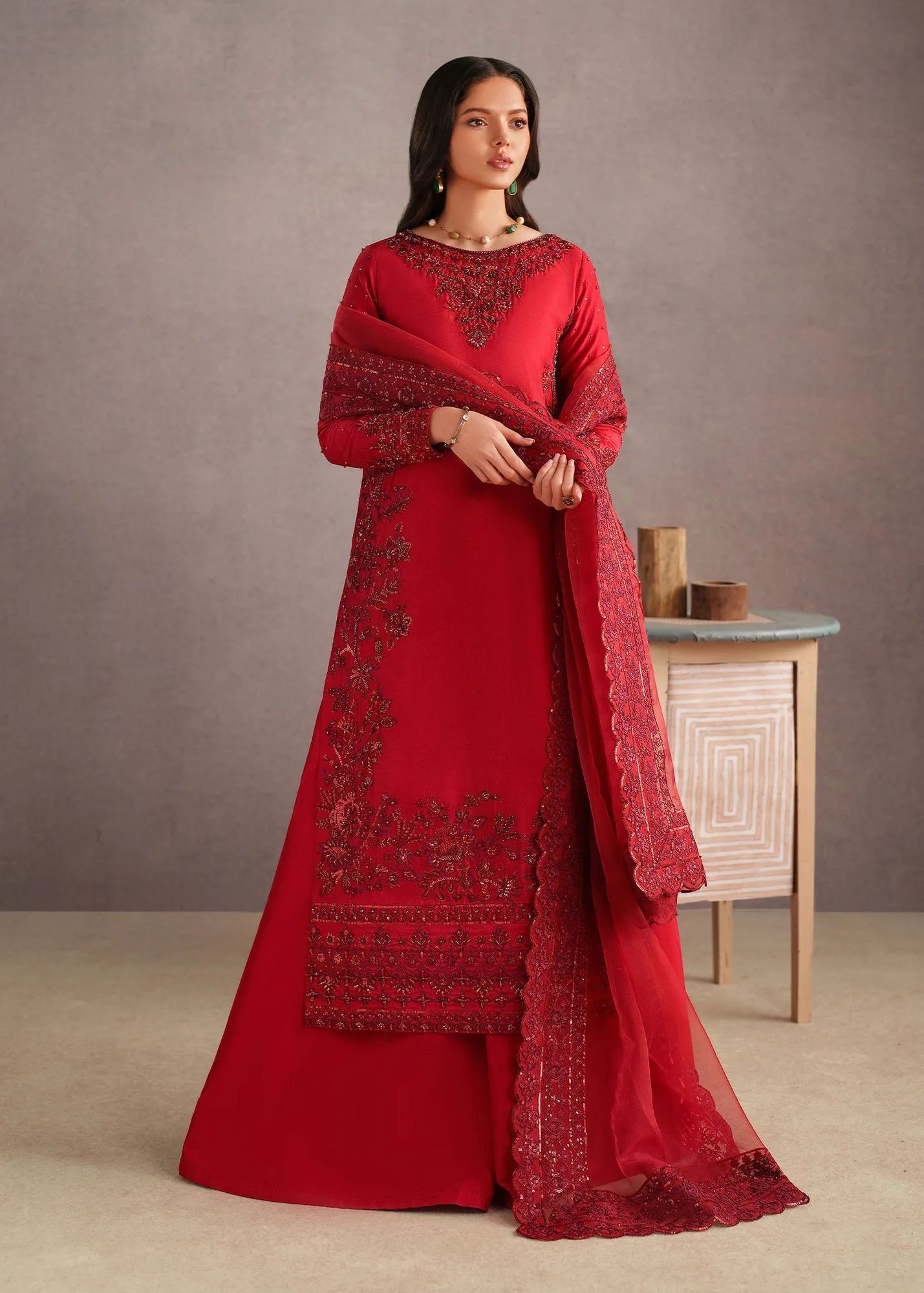 Red Organza – view 5 – Poshaq