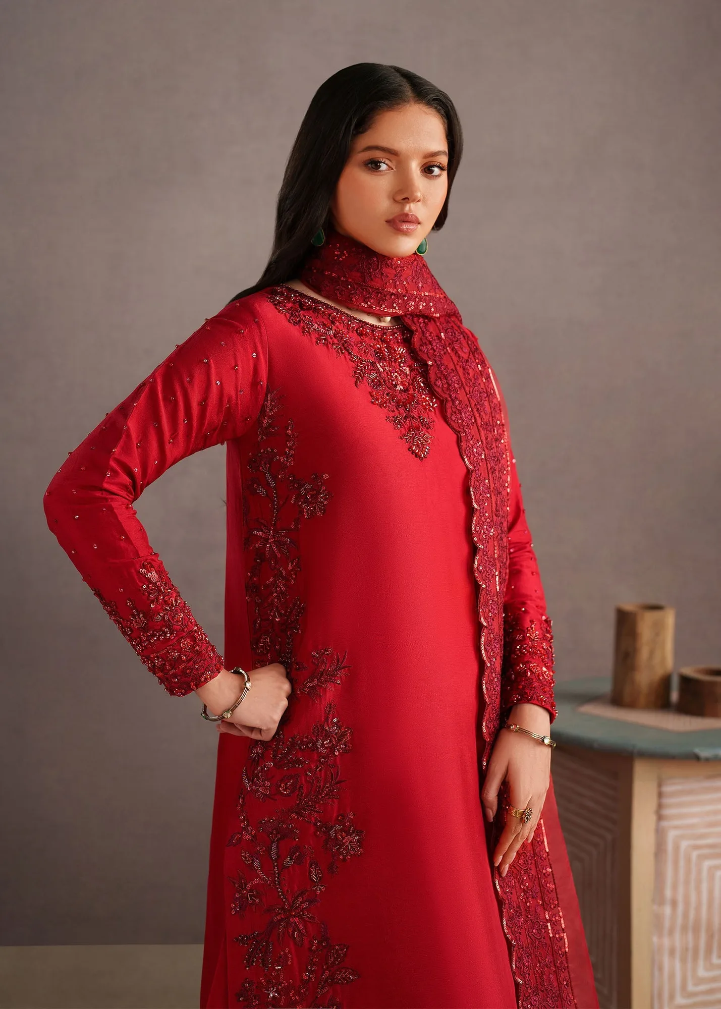 Red Organza – view 6 – Poshaq