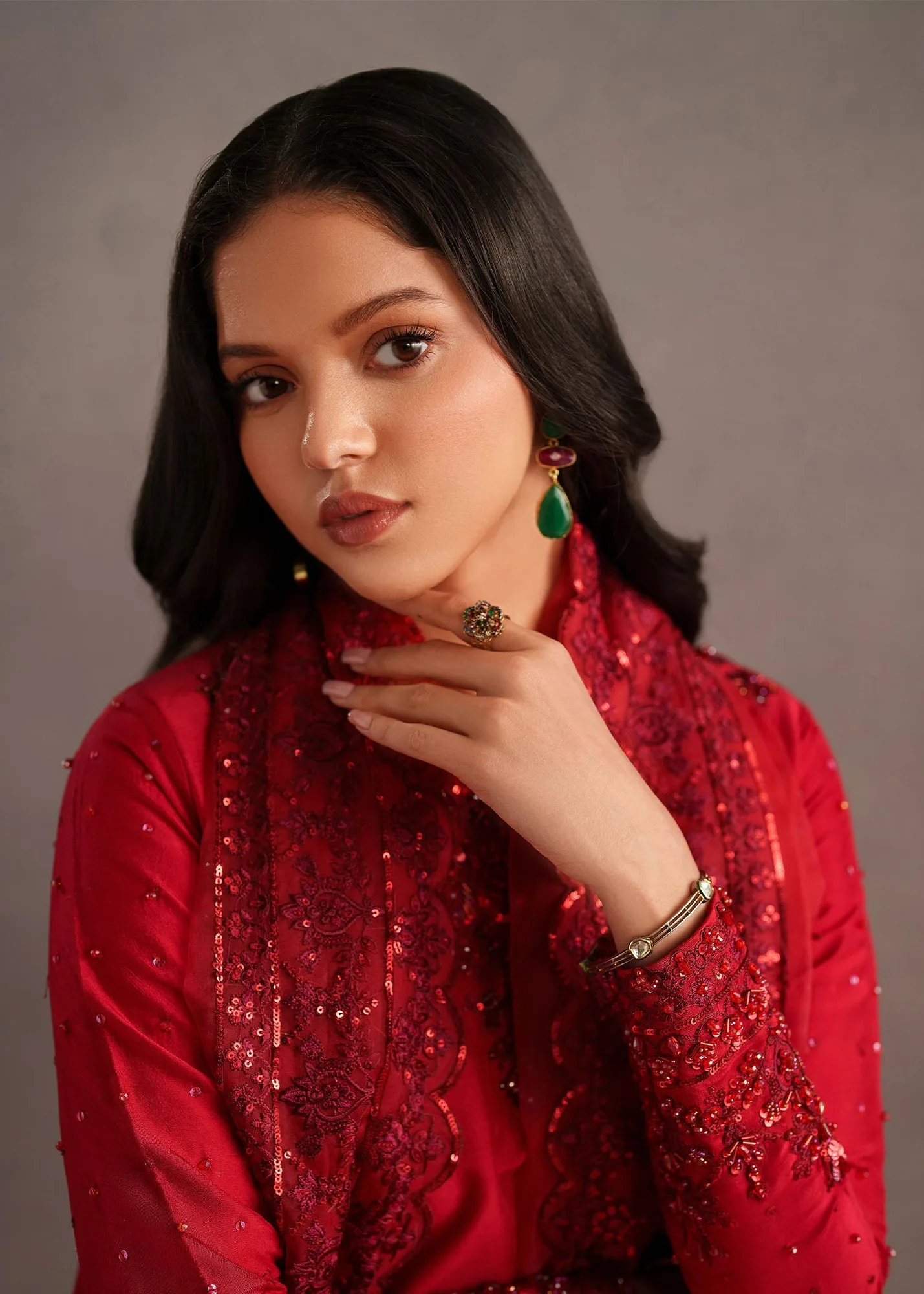 Red Organza – view 7 – Poshaq