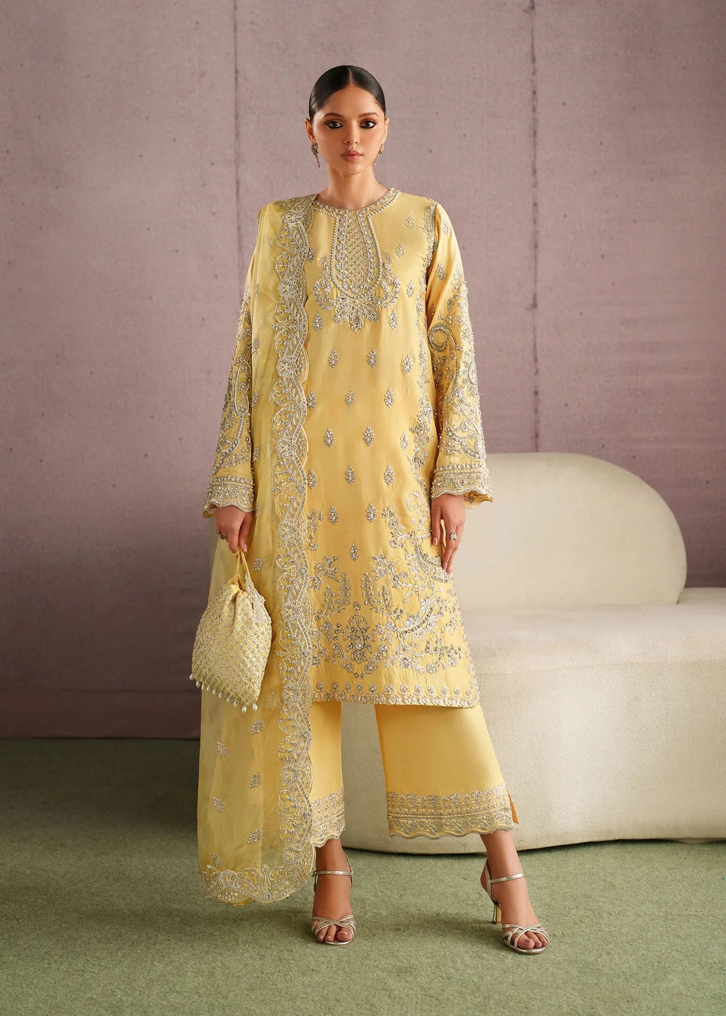 Yellow Organza – view 1 – Poshaq