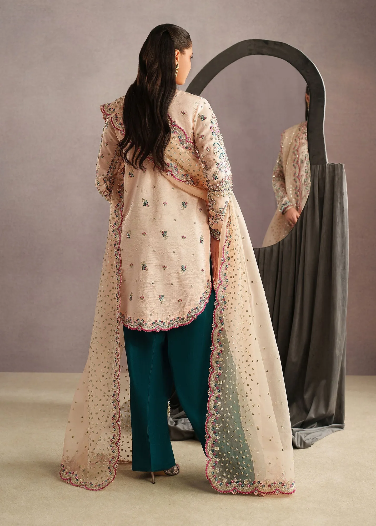 Green Organza – view 3 – Poshaq